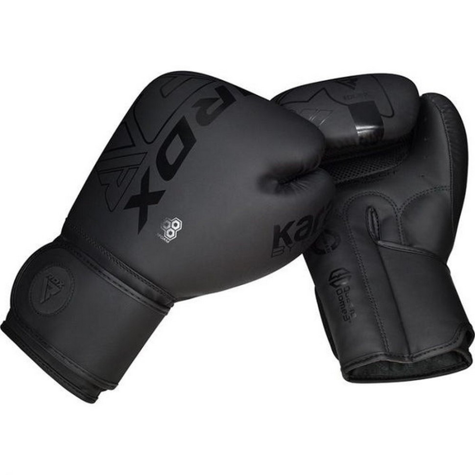 Боксерські рукавиці F6 Kara Matte RDX Inc Limited BGR-F6MB-10OZ, Black 10 унцій (капа в комплекті)