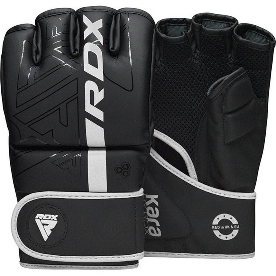 Перчатки для ММА F6 KARA Matte RDX Inc Limited GGR-F6MW-L, White, L (капа в комплекте)