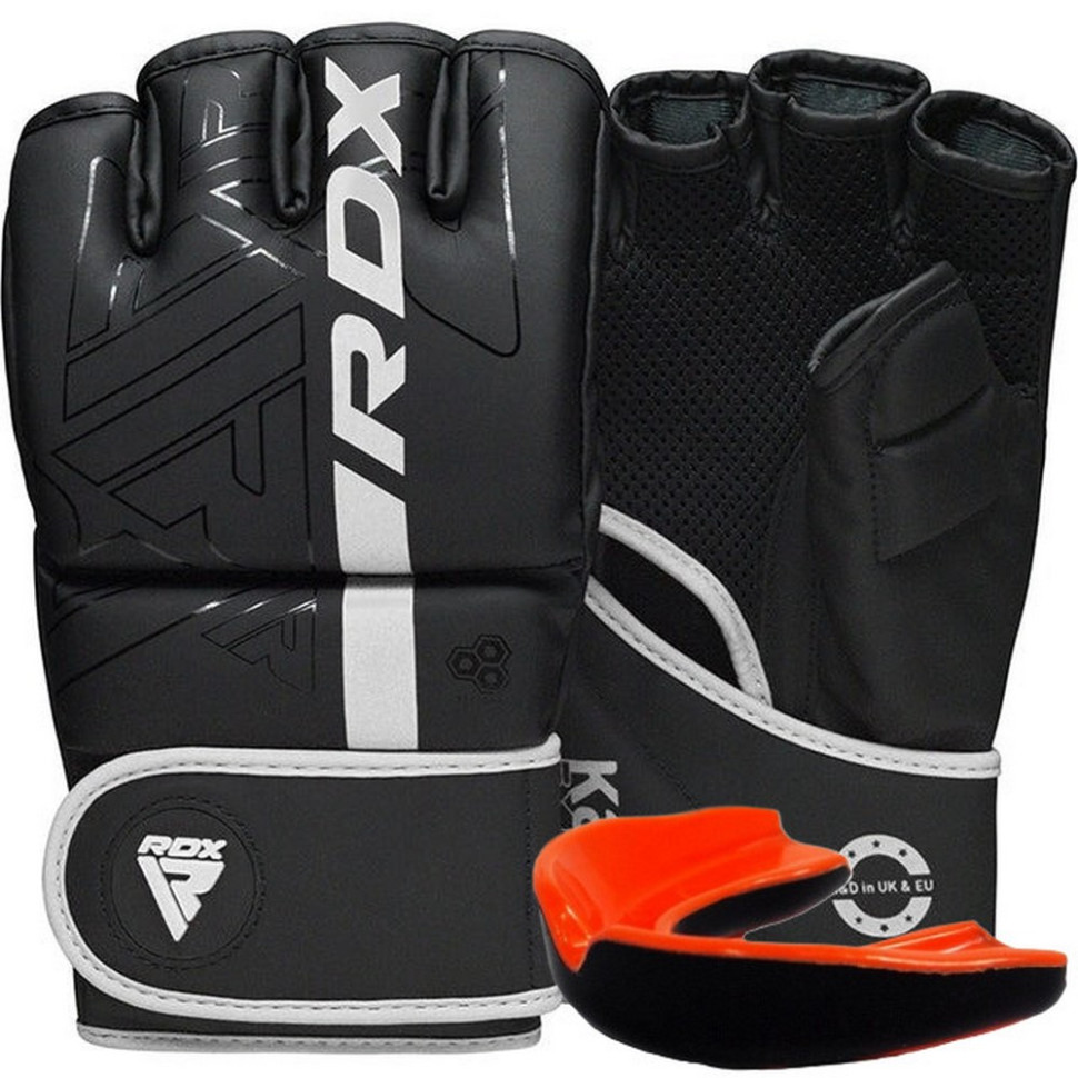 Перчатки для ММА F6 KARA Matte RDX Inc Limited GGR-F6MW-L, White, L (капа в комплекте)