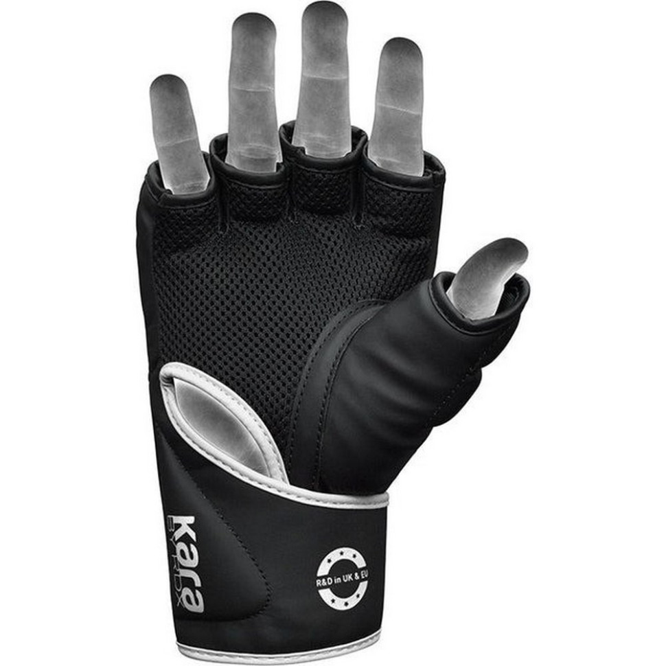 Перчатки для ММА F6 KARA Matte RDX Inc Limited GGR-F6MW-L, White, L (капа в комплекте)