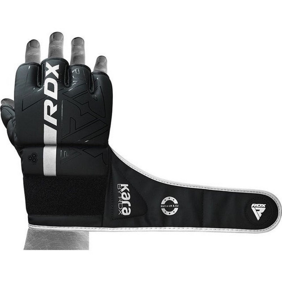 Перчатки для ММА F6 KARA Matte RDX Inc Limited GGR-F6MW-L, White, L (капа в комплекте)