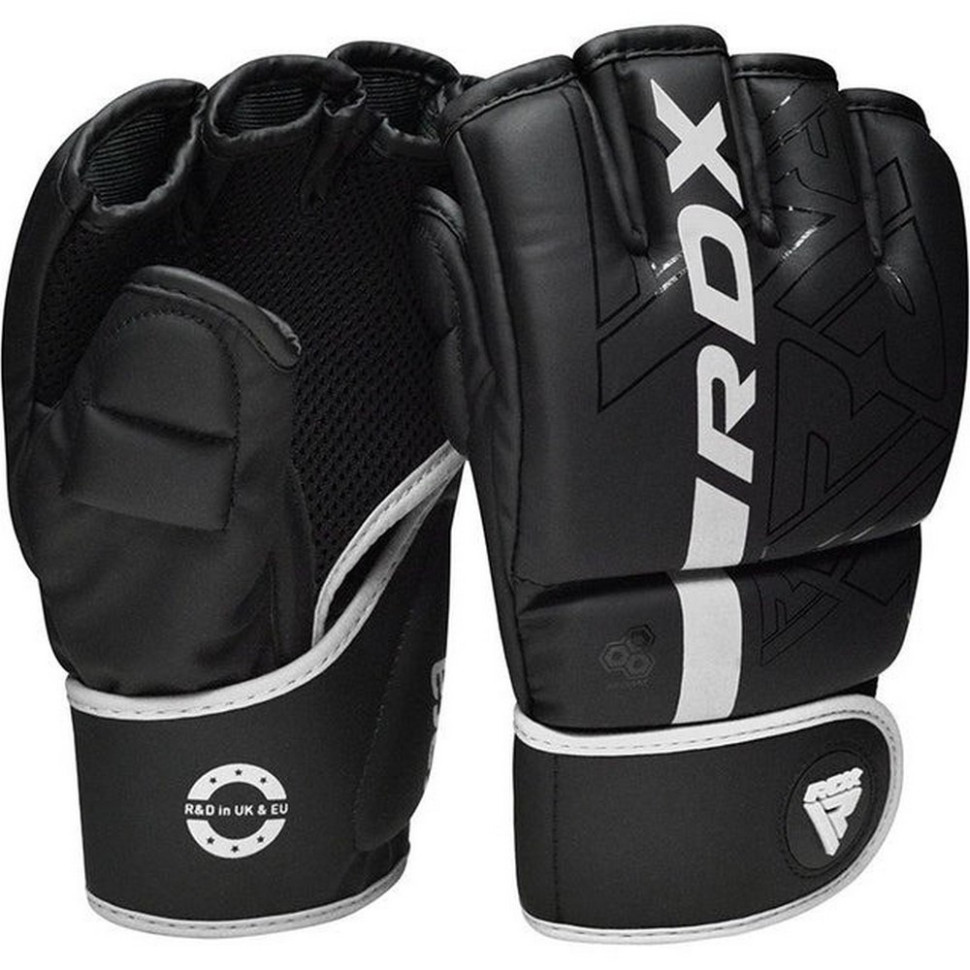 Перчатки для ММА F6 KARA Matte RDX Inc Limited GGR-F6MW-L, White, L (капа в комплекте)