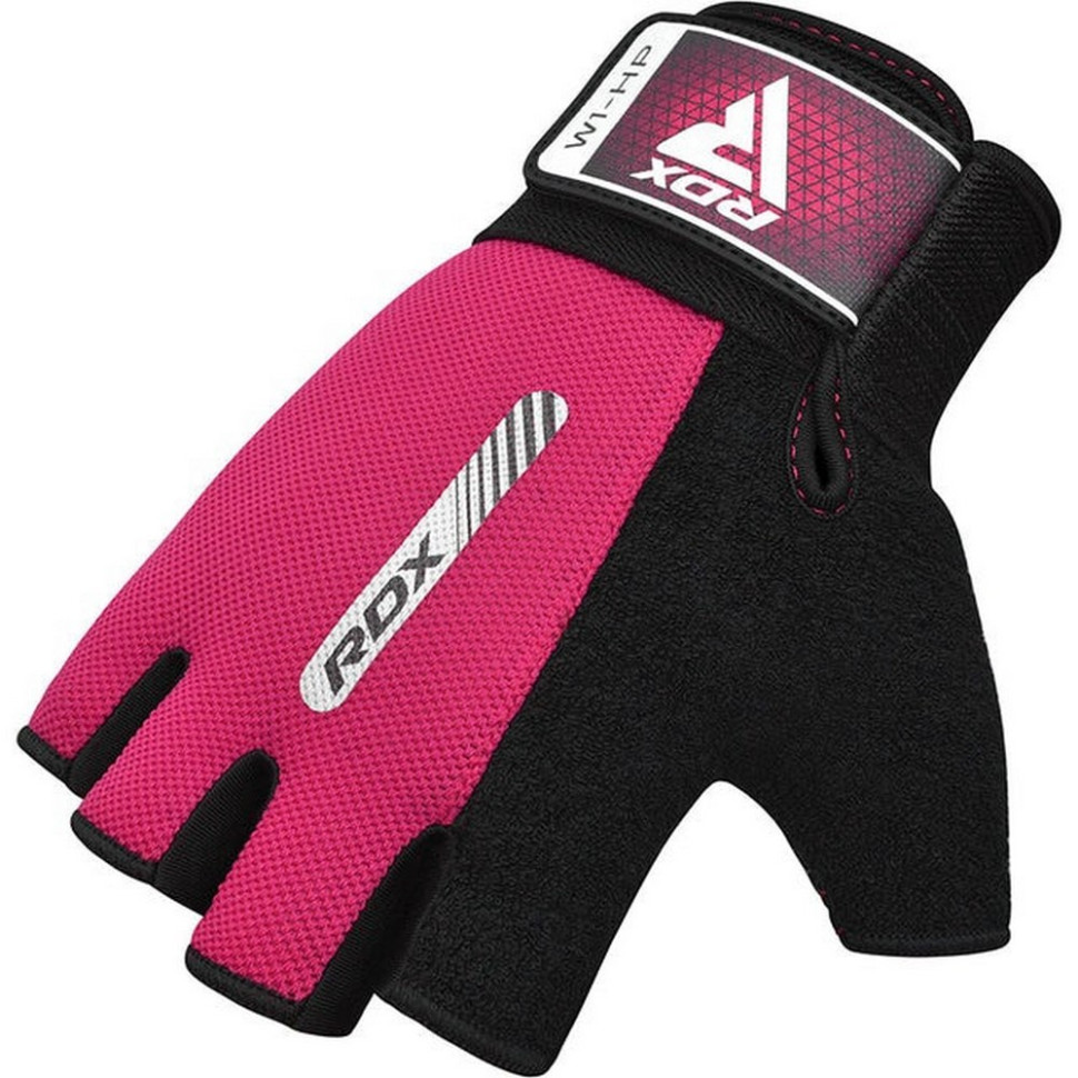 Рукавички для фітнесу W1 Half RDX Inc Limited WGA-W1HP-S Pink, S
