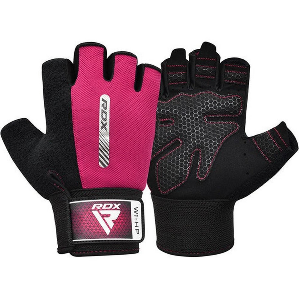 Рукавички для фітнесу W1 Half RDX Inc Limited WGA-W1HP-S Pink, S