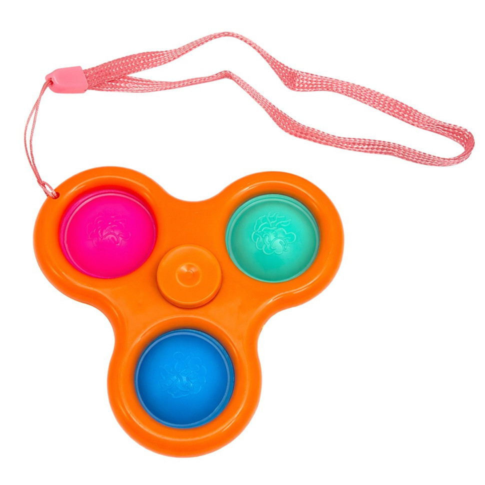 Дитячий антистрес-брелок Сімпл-Дімпл Спінер Bambi AA3650(Orange) 8 см