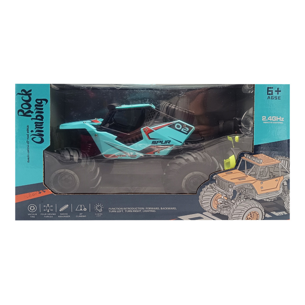 Машинка на радиоуправлении «Rock Climbing» Bambi M765-36(Turquoise) свет