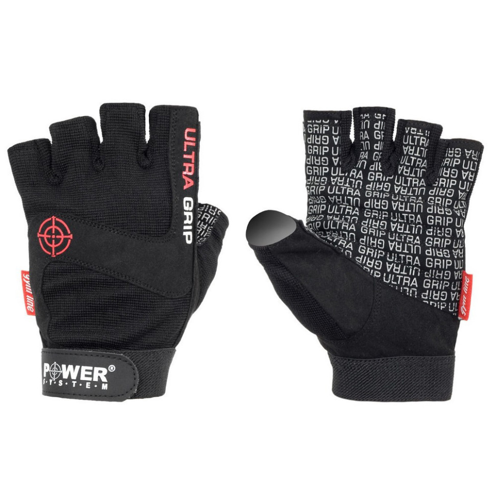 Перчатки для фитнеса Ultra Grip Power System PS-2400_L_Black, L 23 см