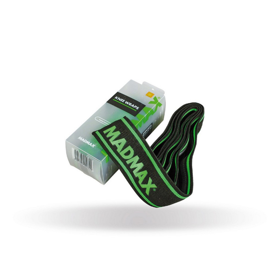 Бинти на коліна MadMax MFA-299-U, Black/Green