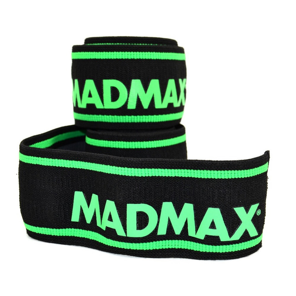 Бинти на коліна MadMax MFA-299-U, Black/Green