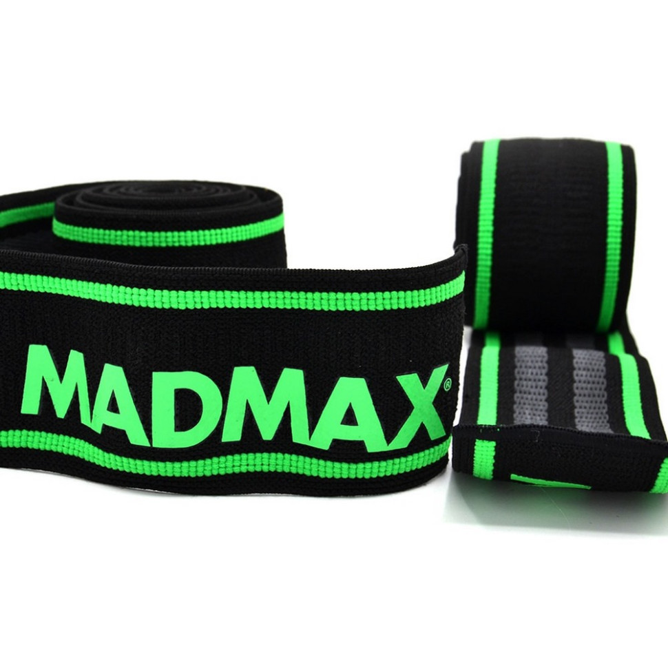 Бинти на коліна MadMax MFA-299-U, Black/Green