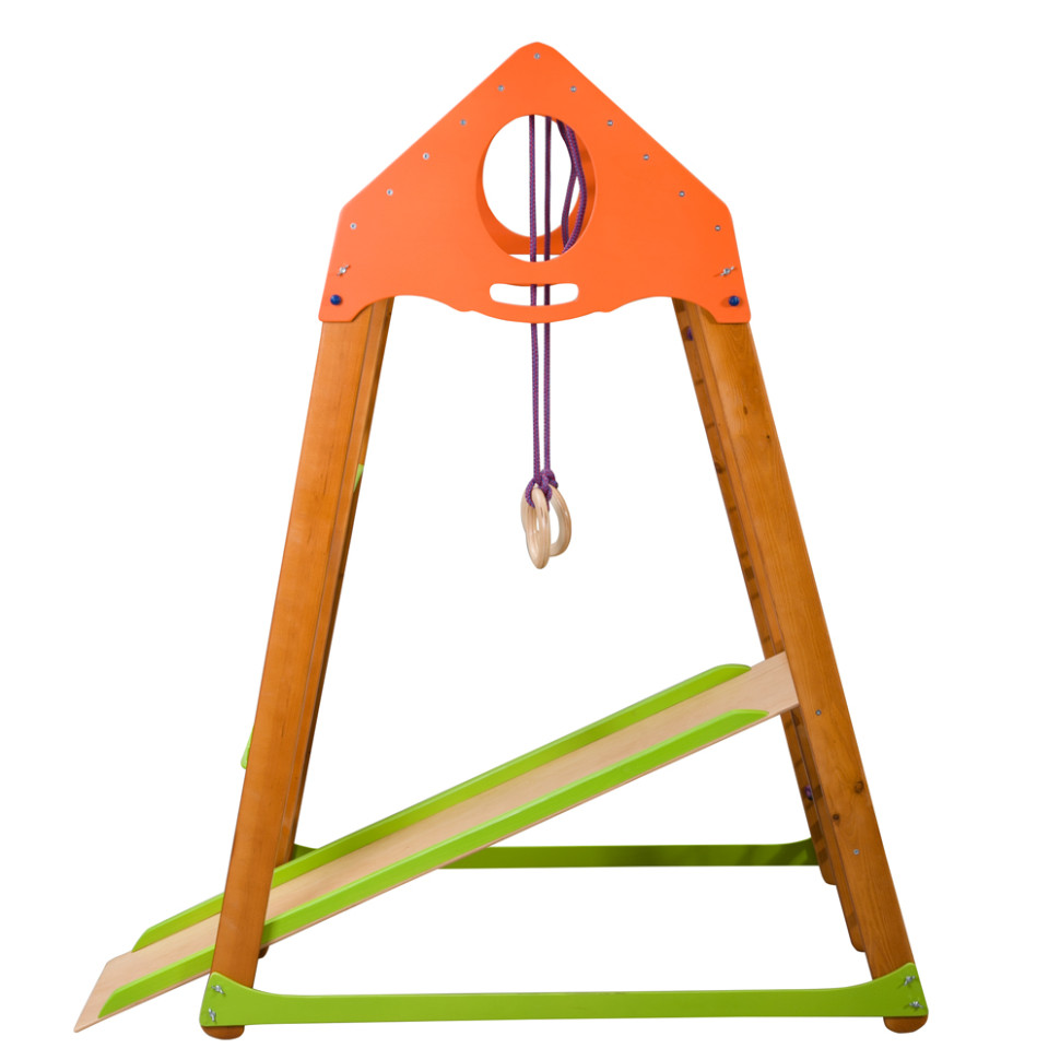 Дитячий спортивний комплекс SportBaby BambinoWood Plus з кольоровими рахунками