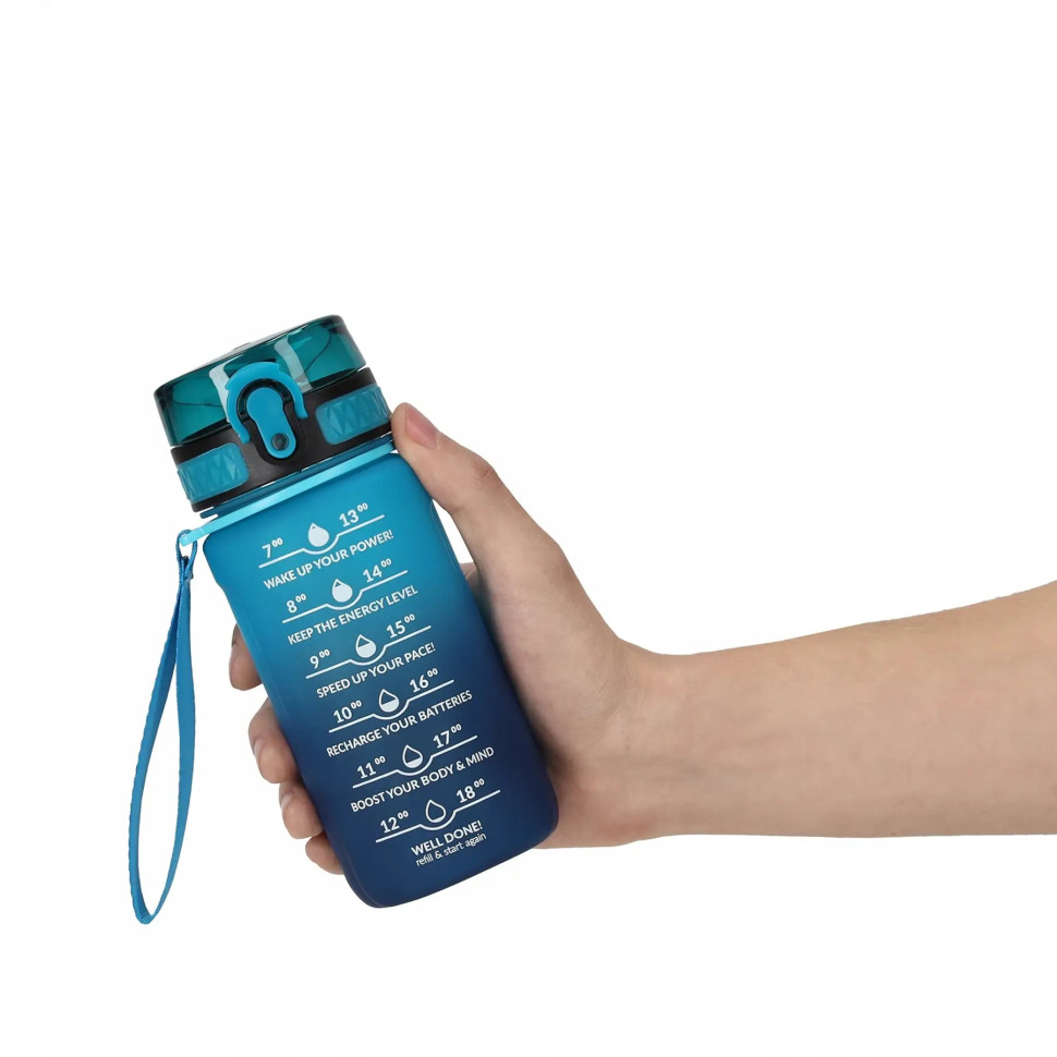 Спортивная бутылка для воды 4FIZJO 4FJ0629 Sky Blue/Blue 500 мл