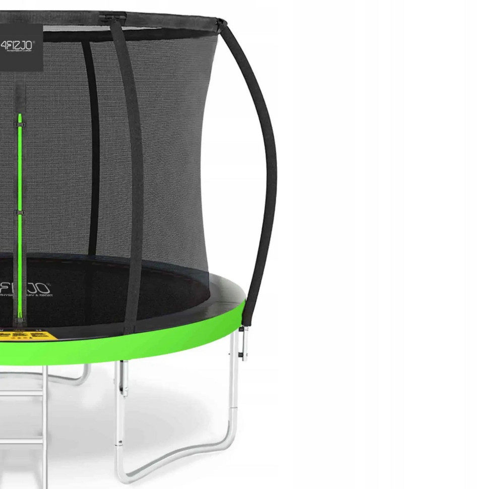 Батут із внутрішньою сіткою Premium 4FIZJO 4FJ0365, 10FT 312 см, Black/Green