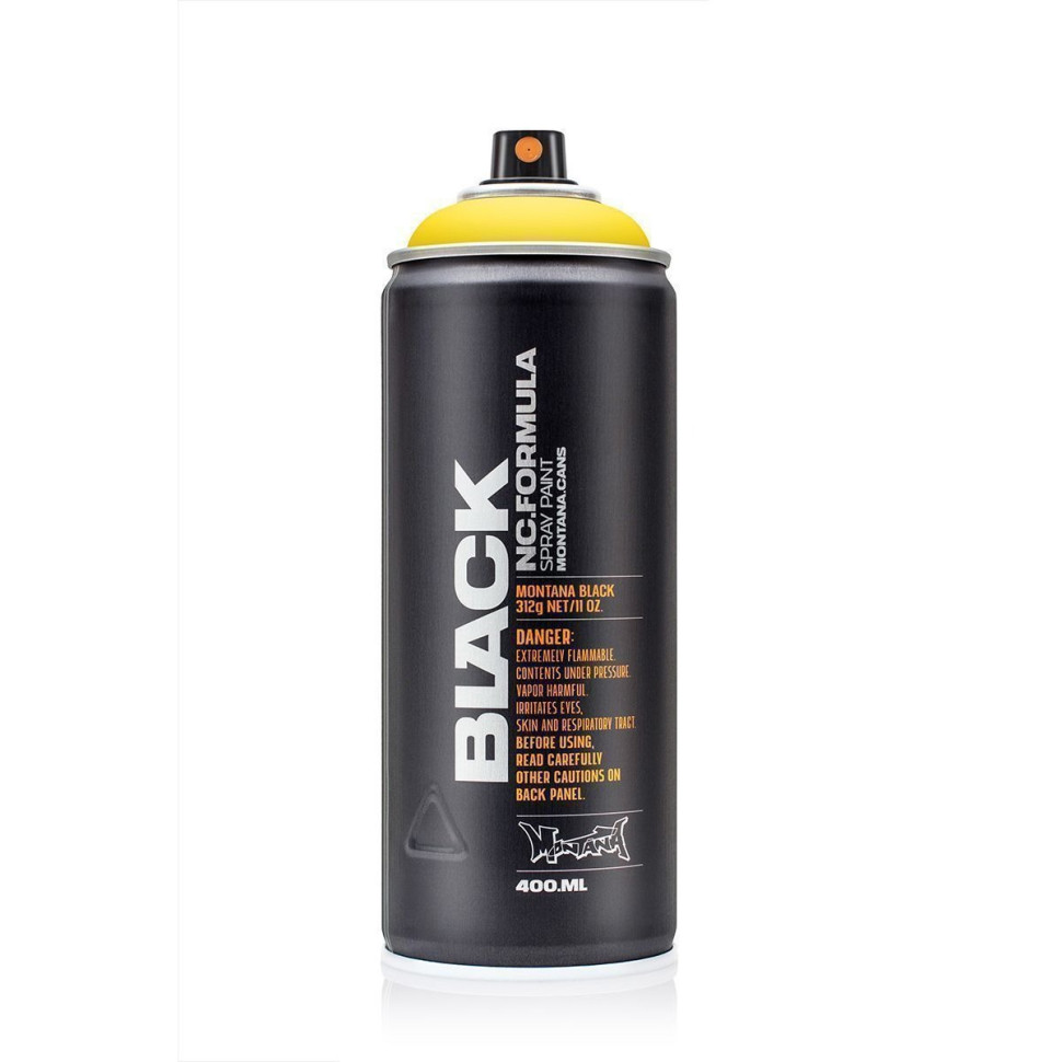 Аэрозольная краска Montana Black P1000 264412 Желтый (Power Yellow) 400 мл
