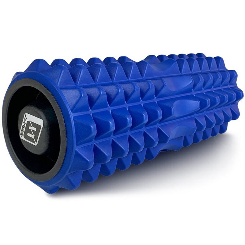 Масажний ролик Grid Rolle 1.2 EasyFitr EF-2022a-BL 33 см, із заглушками з двох сторін, синій