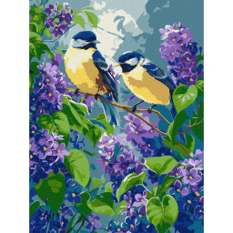 Картина по номерам "Весенний дуэт" &copy;art_selena_ua Идейка KHO6654, 30х40 см