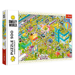 Детский пазл "Найди улыбку" Smiley World Trefl 37429, 500 элементов