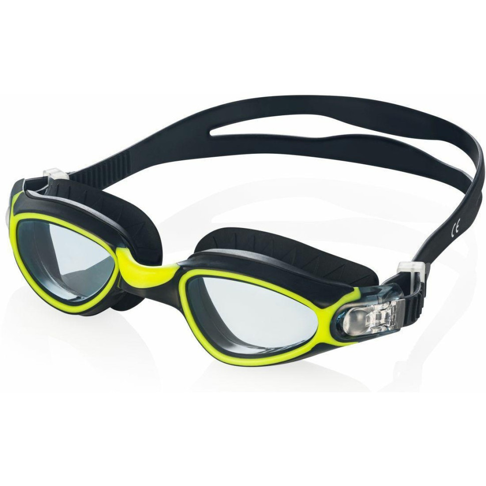 Очки для плавания CALYPSO 6369 Aqua Speed 083-38 черный, желтый, OSFM