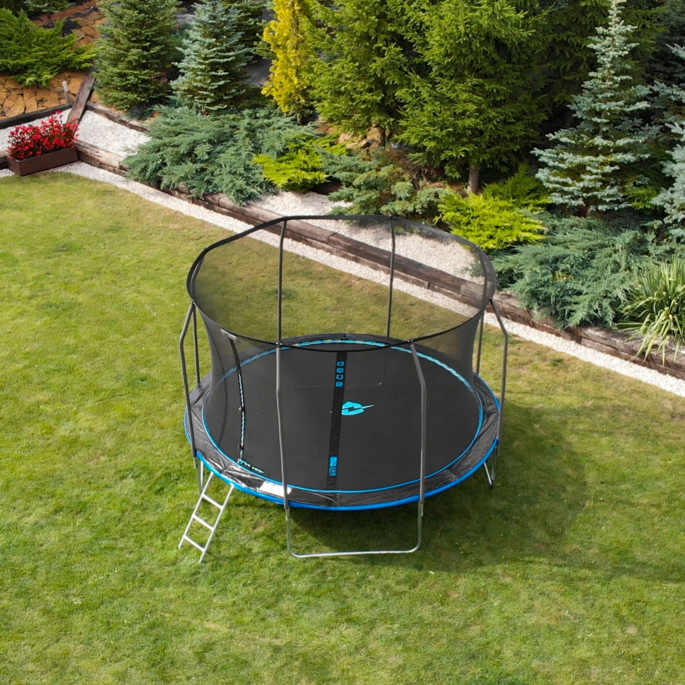 Батут с внутренней сеткой Thunder INSIDE-ELITE-14FT-BLUE Black/Blue 435 см