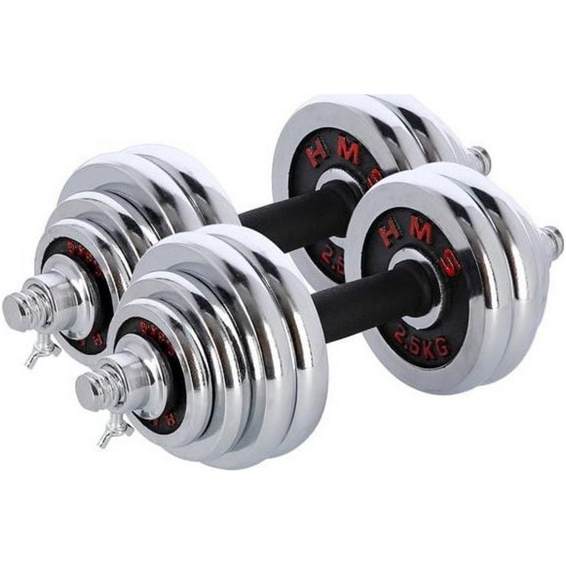 Гантелі STC30 HMS 17-59-113 хром 2 x 15 кг