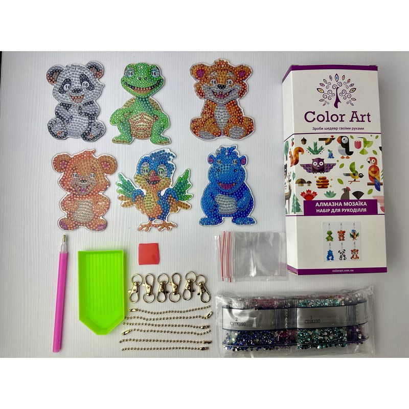 Набір брелків для алмазної мозаїки 