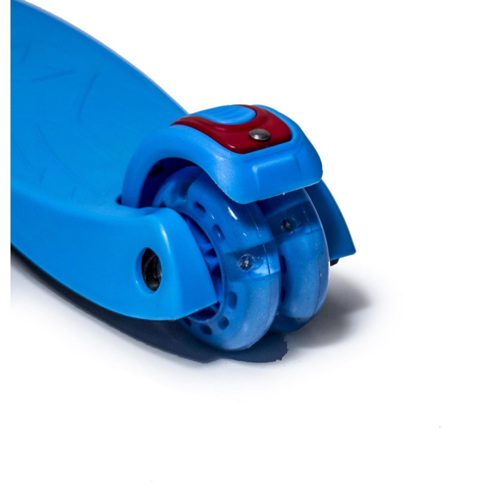 Детский четырехколесный самокат MAXI Bambi 27063310 Blue с подсветкой