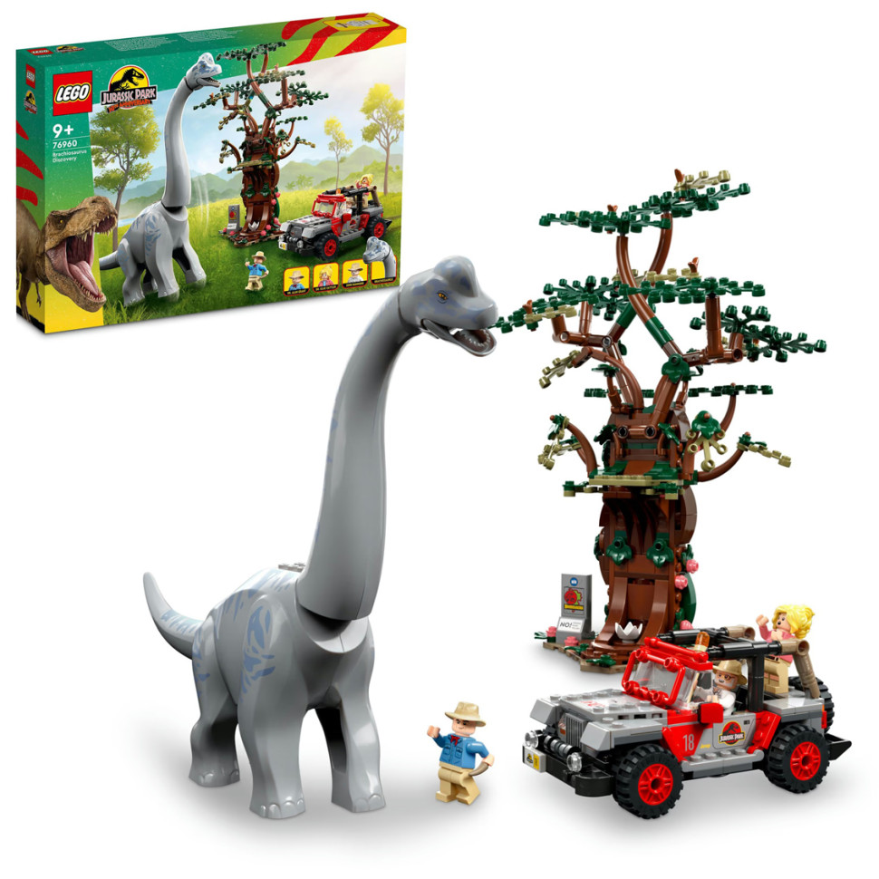 Конструктор LEGO Jurassic Park Відкриття брахіозавра 76960, 512 деталей 