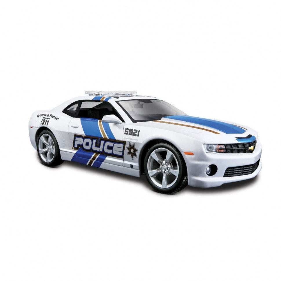 Моделі автопром (1:24) 2010 Chevrolet Camaro SS RS Police білий 31208