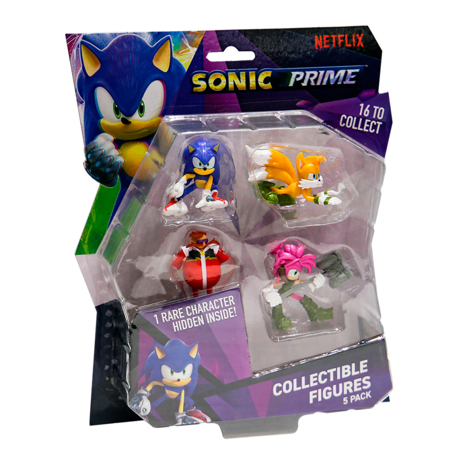 Набір ігрових фігурок Пригоди Емі SONIC PRIME SON2040C 5 фігурок, 6,5 см