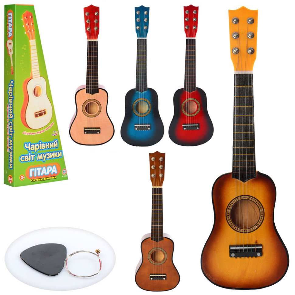 Іграшкова гітара M 1370 Дерев'яна