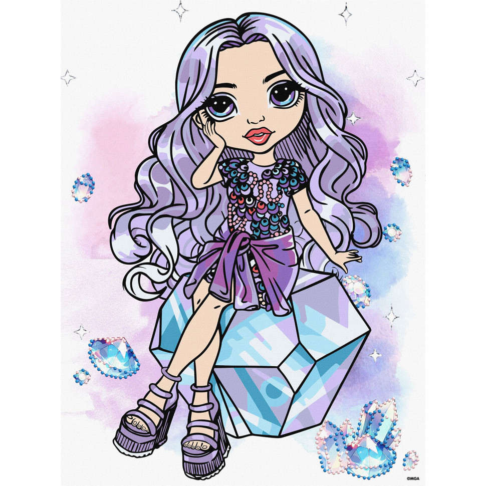 Картина за номерами зі стразами