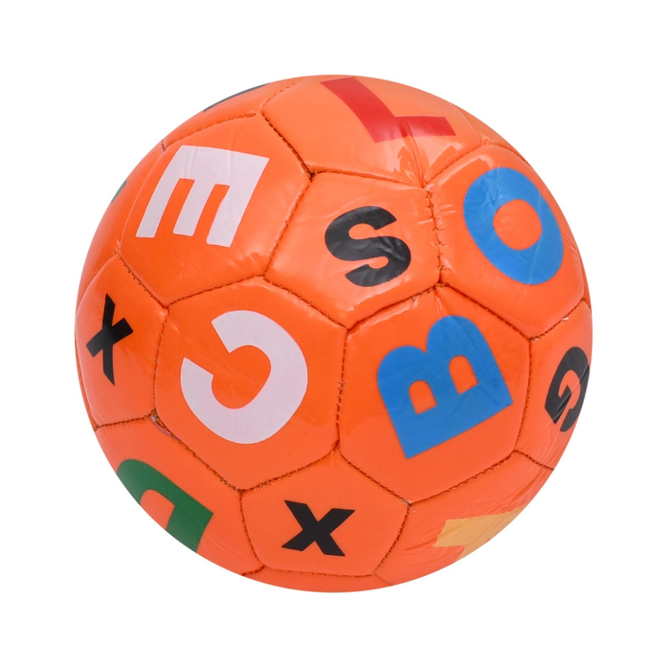 М'яч футбольний Alphabet Bambi MS 4833(Orange) розмір №2, 90 г, у пакеті