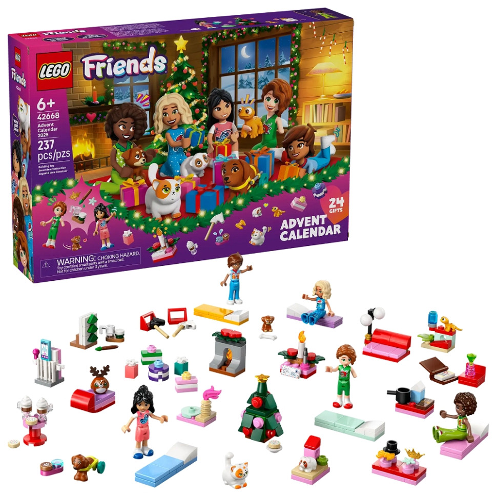 Конструктор Advent Friends 2025 LEGO 42668, 237 деталей