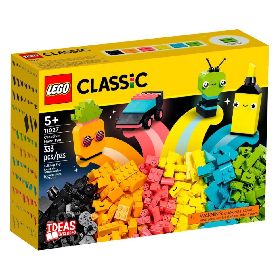 Конструктор Classic Творческое неоновое веселье LEGO 11027, 333 детали