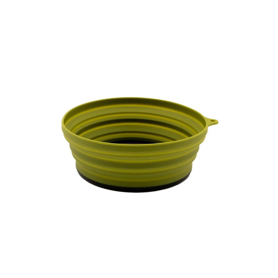 Тарілка силіконова з пластиковим дном TRAMP UTRC-123-olive 550 мл