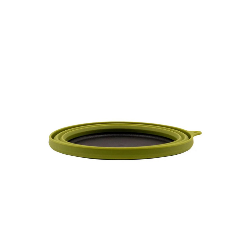 Тарілка силіконова з пластиковим дном TRAMP UTRC-123-olive 550 мл