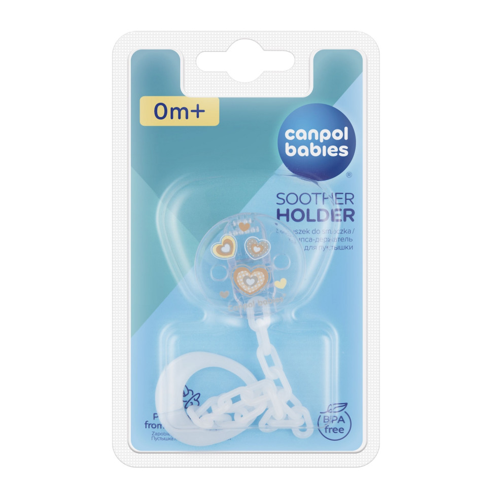 Цепочка к пустышке Newborn Baby Canpol babies 10/877_bei бежевый