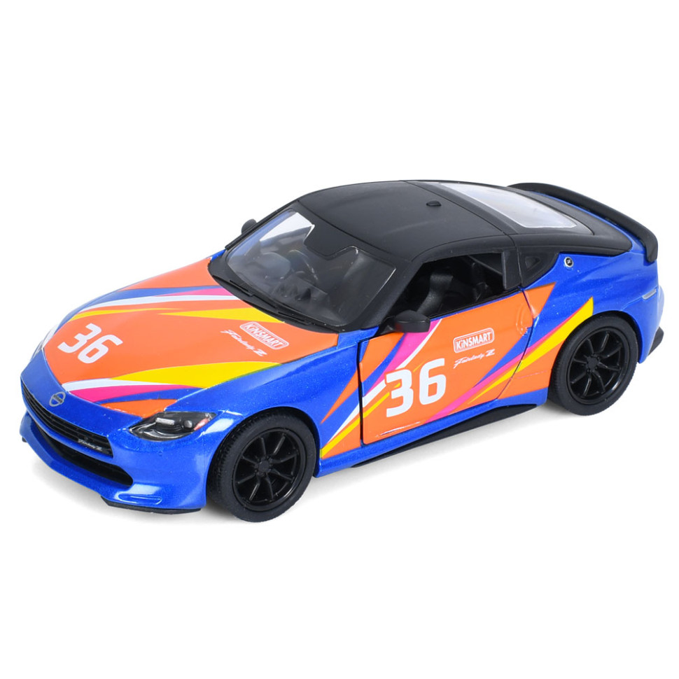 Машинка інерційна 2023 Nissan Fairlady Z Kinsmart KT5443WF(Blue) 1:36, 12 см, відчиняються двері