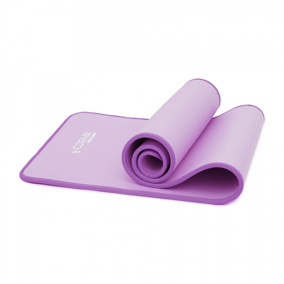 Килимок спортивний для йоги та фітнесу Cornix XR-0093, 183 x 61 x 1 см, Purple/Purple
