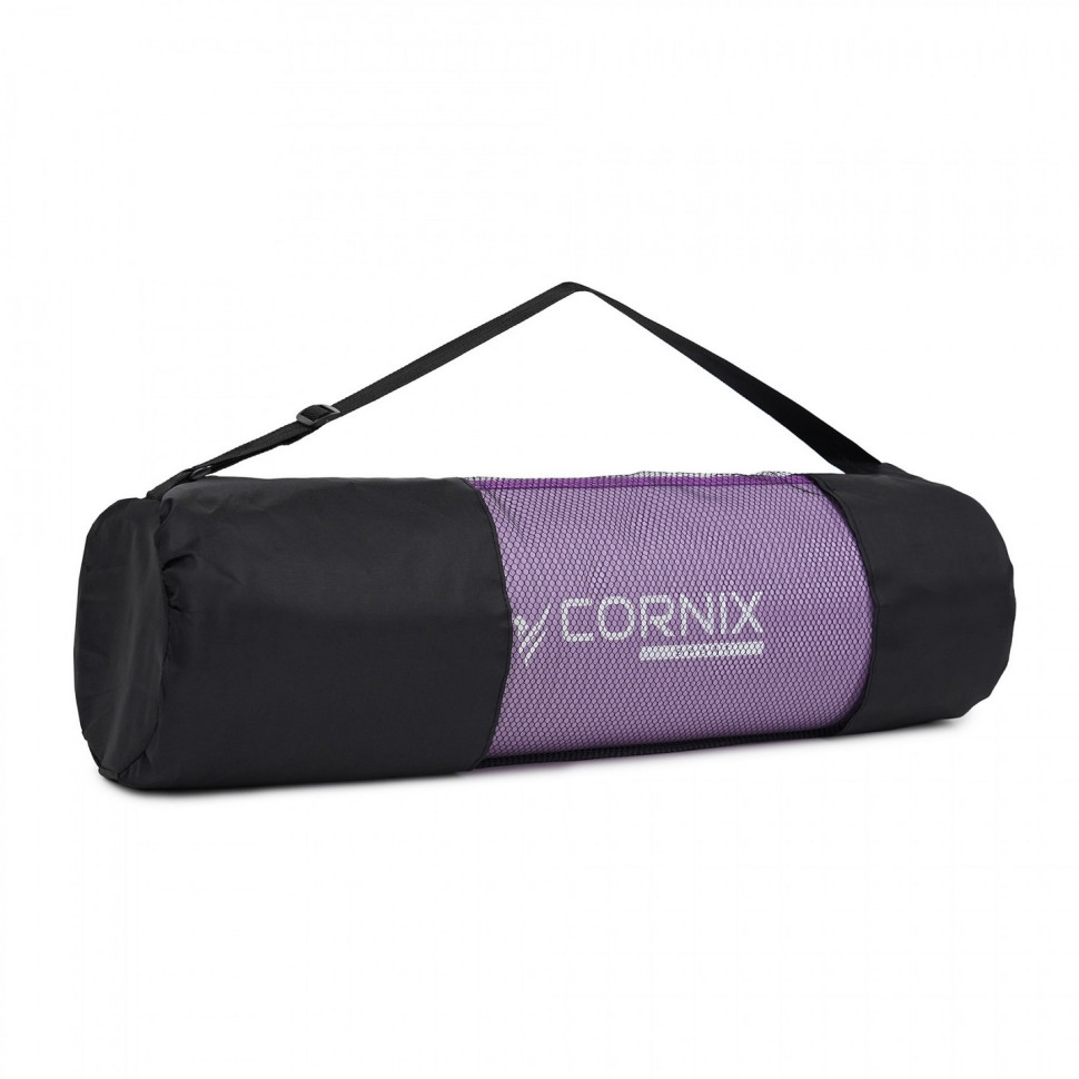 Килимок спортивний для йоги та фітнесу Cornix XR-0093, 183 x 61 x 1 см, Purple/Purple