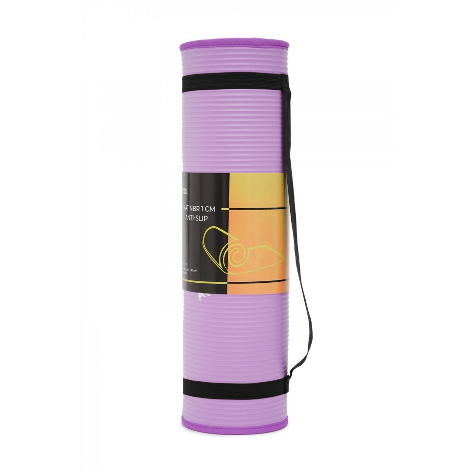 Килимок спортивний для йоги та фітнесу Cornix XR-0093, 183 x 61 x 1 см, Purple/Purple