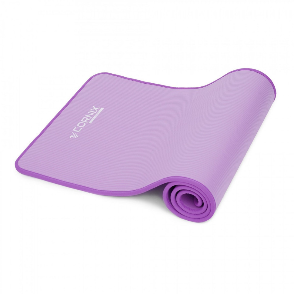 Килимок спортивний для йоги та фітнесу Cornix XR-0093, 183 x 61 x 1 см, Purple/Purple