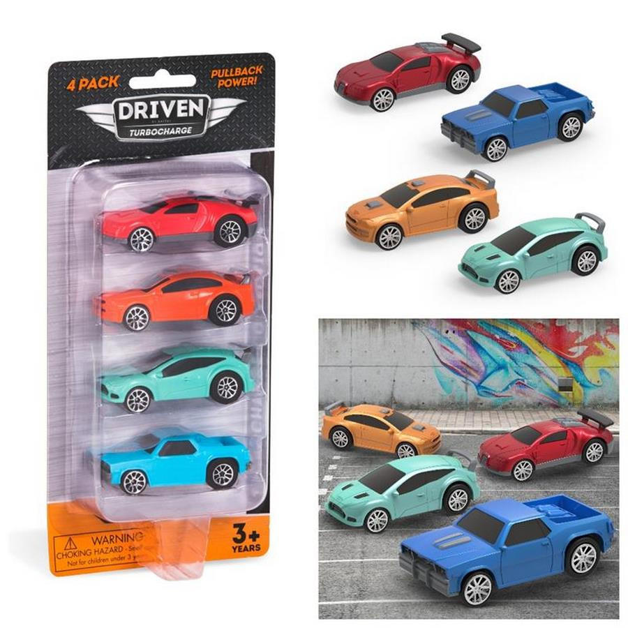 Набір машинок DRIVEN TURBOCHARGE 4 од. блістер WH1121Z
