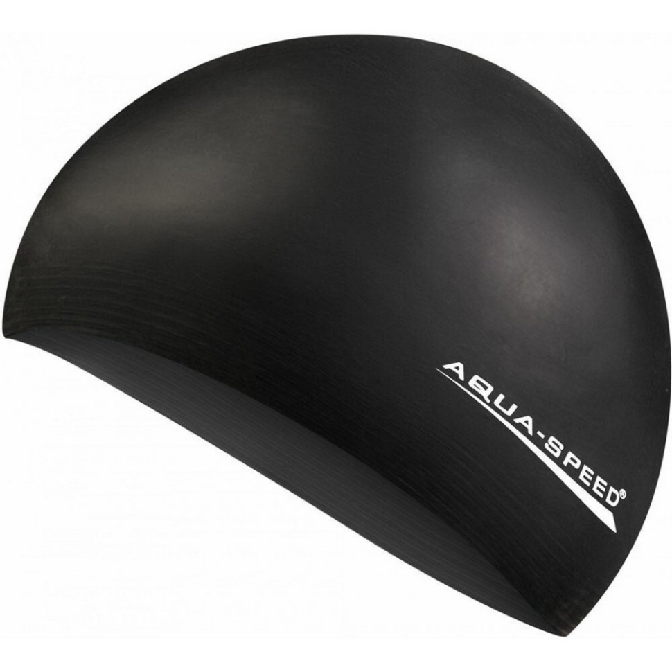 Шапка для плавания SOFT LATEX 5729 Aqua Speed 122-07 черный, OSFM