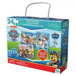 Пазл дитячий "Щенячий патруль Супер 3D" Spin master SM98351/6066807, 3 картинки
