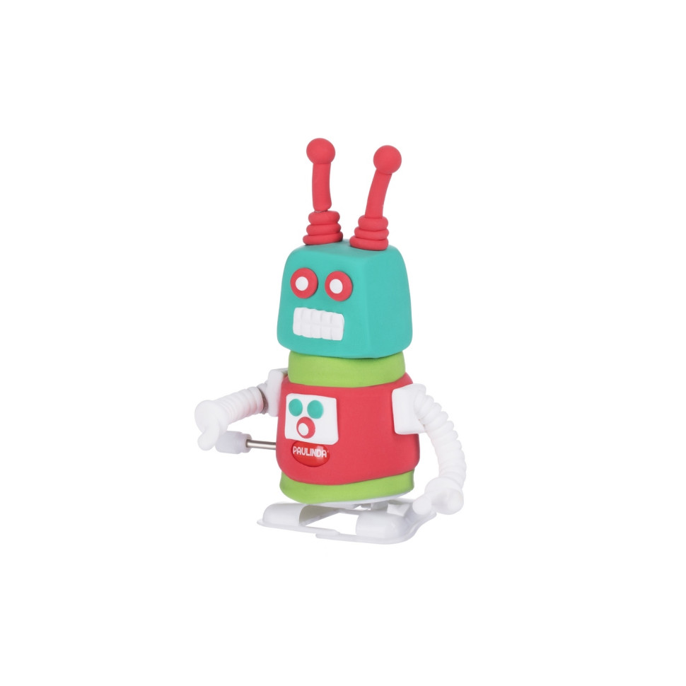 Маса для ліплення Paulinda Super Dough Robot заводний механізм (крокує) , червоний PL-081178-1