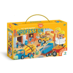Пазл детский "Профессии. Строитель" DoDo Toys 300623, 150 элементов