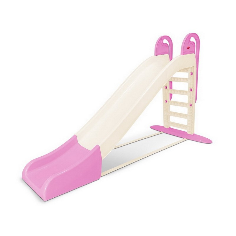 Большая детская горка для катания Doloni 014550/22 кремово-розовая, 243 см