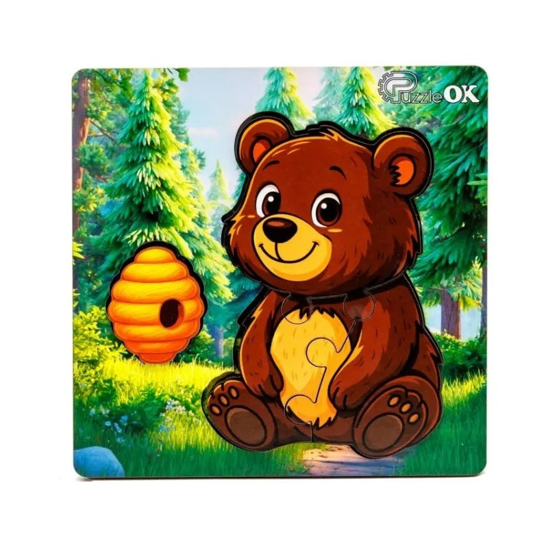 Дерев'яний пазл-вкладиш 