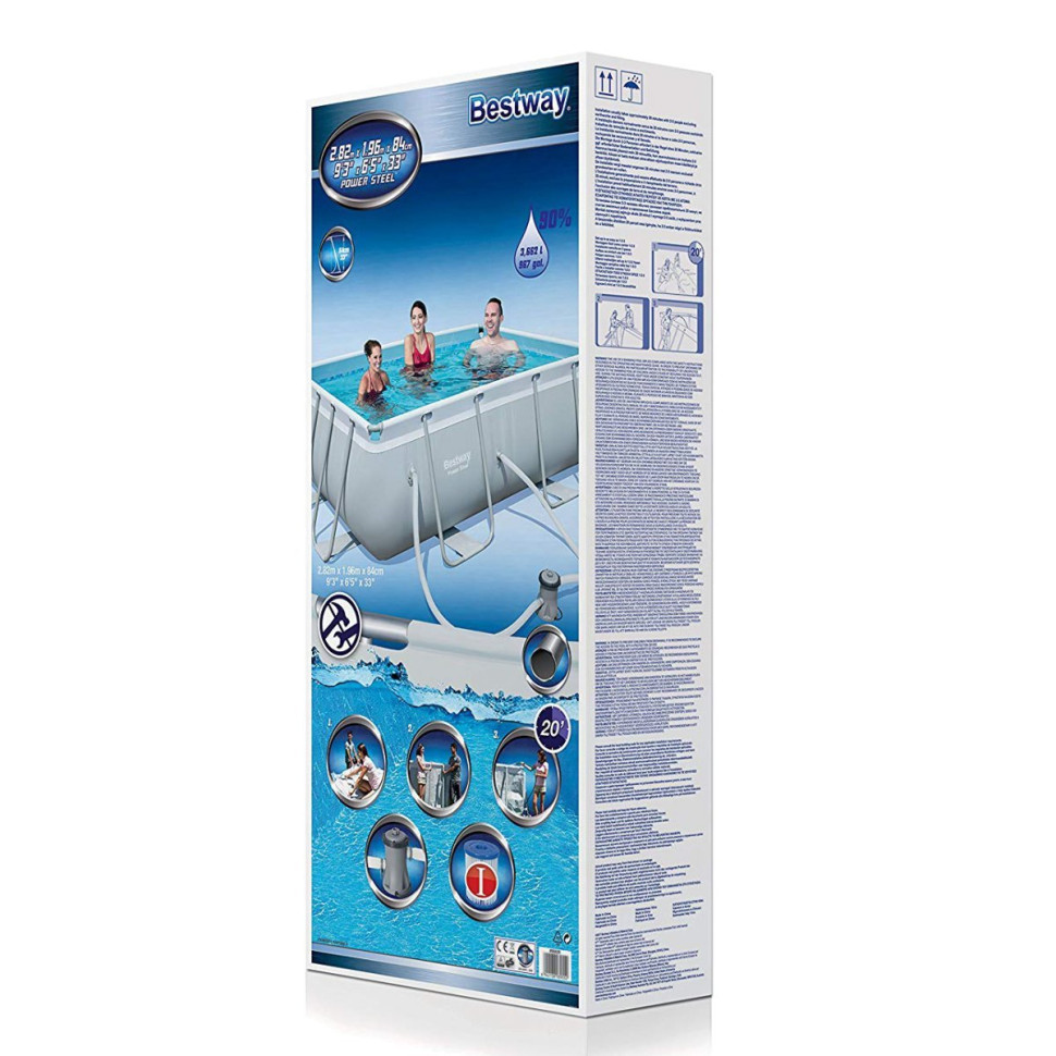 Каркасний басейн Bestway 56629, 282х196х84 см, 6662 л